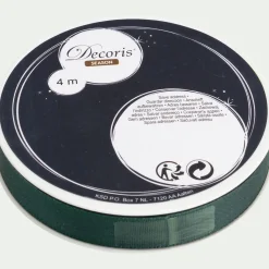 Ruban déco de noël - vert (modèle aléatoire)