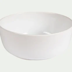 Saladier en faïence D22cm - blanc ventoux