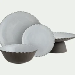 Saladier en grès D21,5cm - blanc