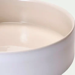 Saladier en grès D26cm - blanc