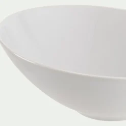 Saladier incliné en porcelaine H10cm - blanc