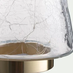 Sapin à poser lumineux en verre H34cm - transparent