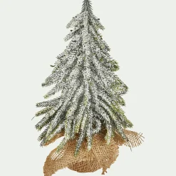 Sapin artificiel à poser D16xH27cm - blanc