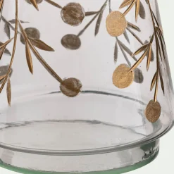 Sapin déco à poser en verre H19cm - transparent