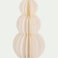 Sapin déco en papier H29cm - blanc