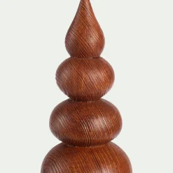 Sapin décoratif à poser contemporain en polyrésine H26cm - naturel