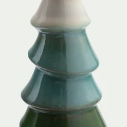 Sapin décoratif à poser en céramique H15,9cm - vert