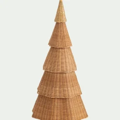 Sapin de Noël en rotin D61xH123cm - naturel