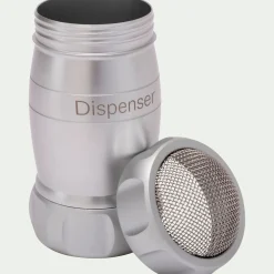 Saupoudreuse en aluminium anodisé - argenté