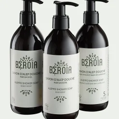 Savon d'Alep liquide à l'eau de rose de Damas 300ml