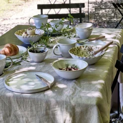 Service petit déjeuner en grès - beige alpilles