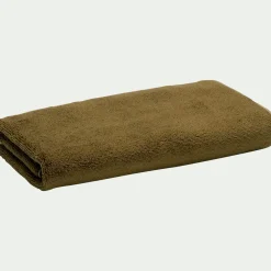 Serviette de toilette en coton 50x100cm - vert mousse