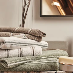 Serviette de toilette en coton - blanc 50x100cm