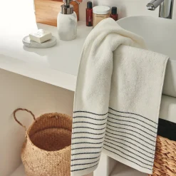 Serviette de toilette en coton 50x100cm - blanc ventoux