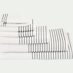 Serviette de toilette en coton 50x100cm - blanc ventoux