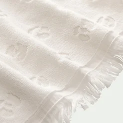 Serviette de toilette en coton 50x100cm - blanc