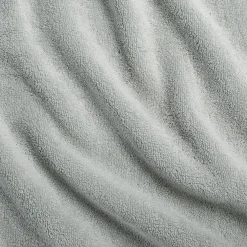 Serviette de toilette frangée en coton 50x100cm - bleu littoral