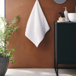 Serviette de toilette qualité hôtelière en coton - blanc 50x100cm