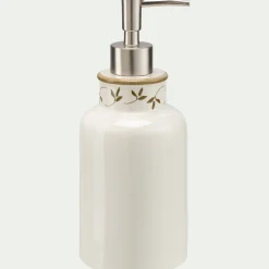 Set de salle de bain en grès - blanc