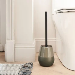 Set de salle de bain en grès - vert cèdre