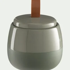 Set de salle de bain en grès - vert cèdre