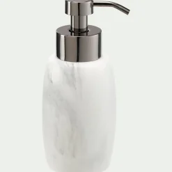 Set de salle de bain en polyrésine - blanc