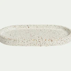 Set de salle de bain en terrazzo - blanc