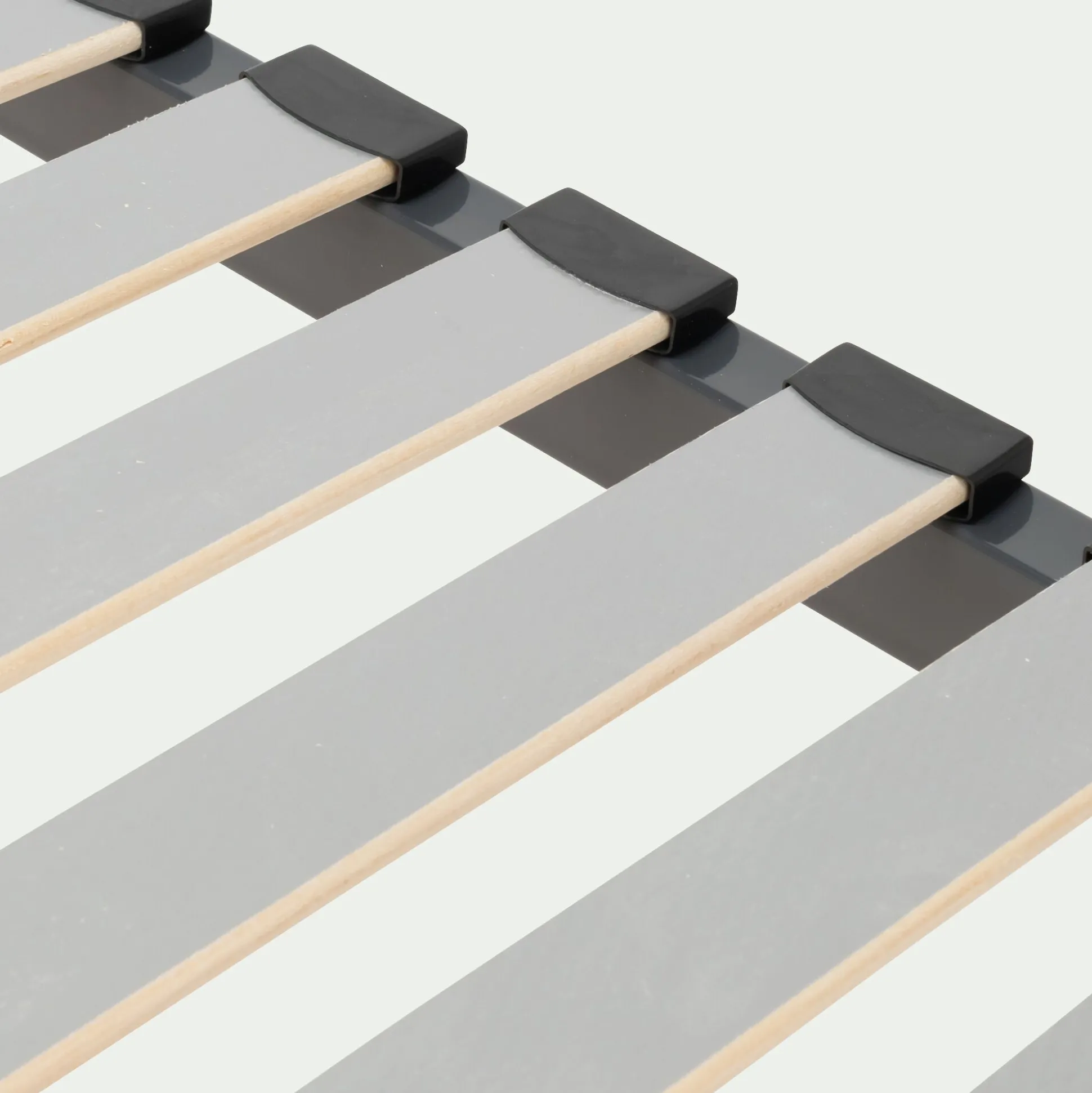 Sommier cadre à lattes 5 cm 140x190cm - gris