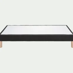 Sommier tapissier H25cm - 80x200cm gris anthracite
