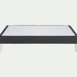 Sommier tapissier 140x190cm - gris anthracite