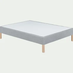 Sommier tapissier 140x190cm - gris clair