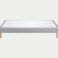 Sommier tapissier 80x200cm - gris clair