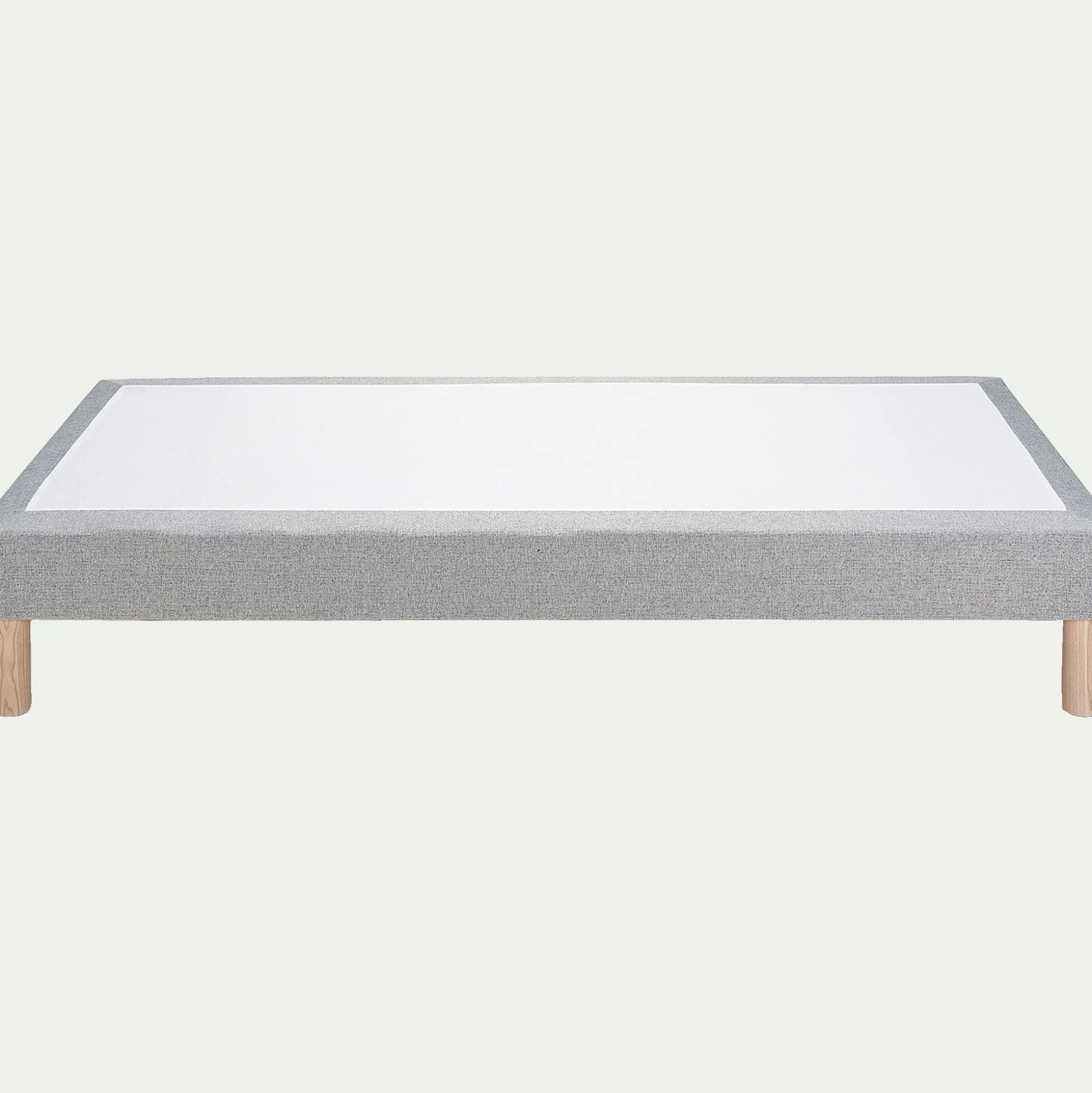 Sommier tapissier 80x200cm - gris clair