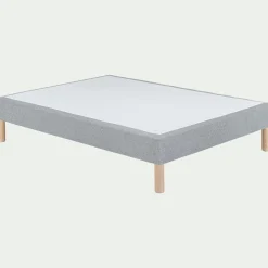 Sommier tapissier 140x200cm gris clair