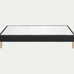 Sommier tapissier 90x200cm gris anthracite