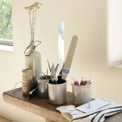 Spatule coudée en inox L25cm - argenté