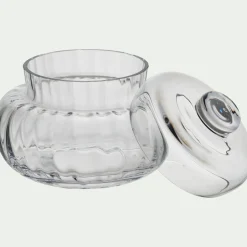 Sucrier avec couvercle en verre - transparent