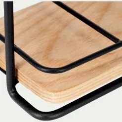 Support à ustensiles en métal et bois