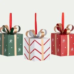 Suspension de Noël cadeau H8,5cm (modèle aléatoire)