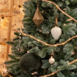 Suspension de Noël diamant en papier H13cm - gris