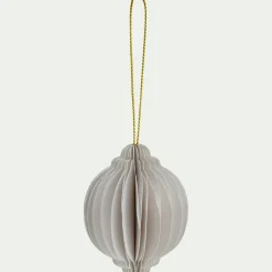 Suspension de Noël en papier H6cm - blanc (modèle aléatoire)