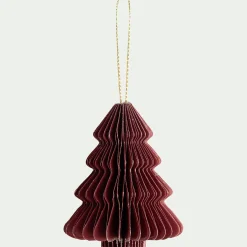 Suspension de Noël en papier H6cm - rouge (modèle aléatoire)