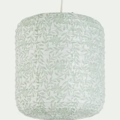 Suspension en papier motif jasmin D27xH32cm - vert