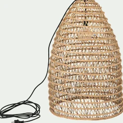 Suspension extérieure électrifiée en fibre de palmier D45xH80cm - naturel