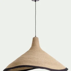 Suspension électrifiée en jonc de mer D91cm - naturel