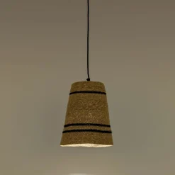Suspension électrifiée en jonc de mer D25cm - naturel