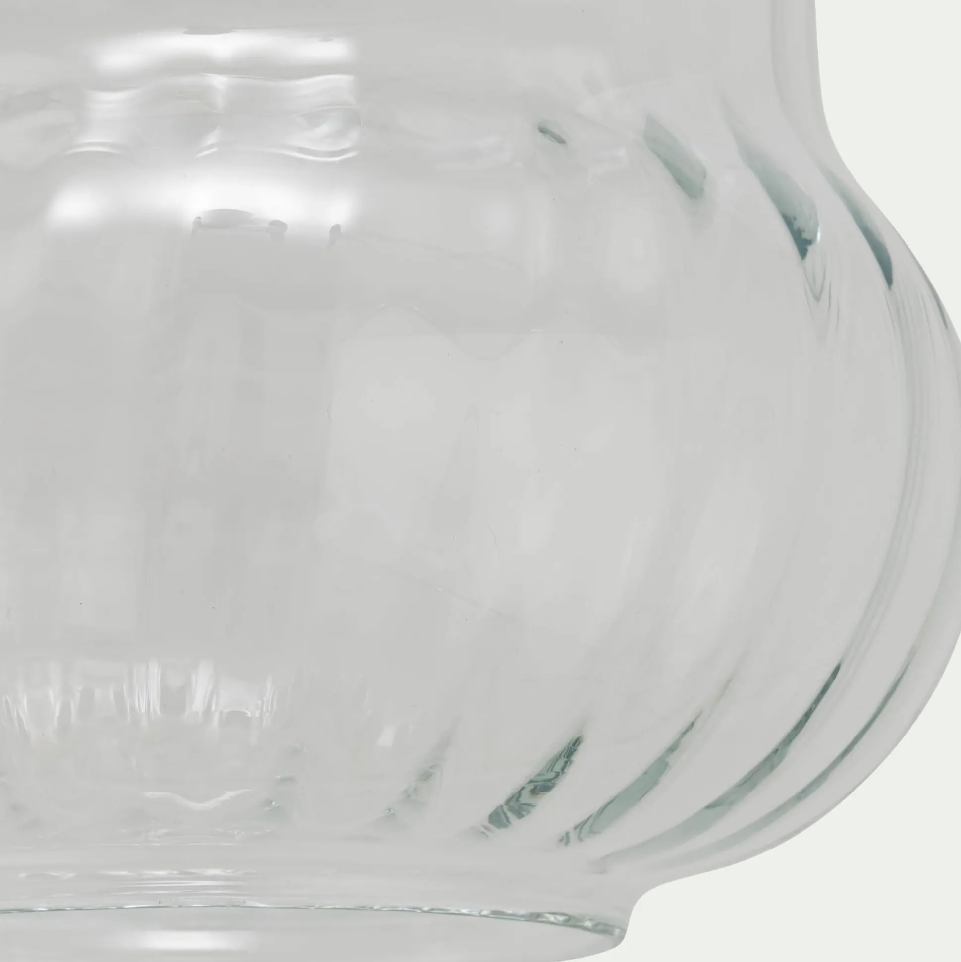 Suspension électrifiée en verre D24,5cm - transparent