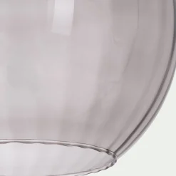 Suspension électrifiée en verre d30cm - gris