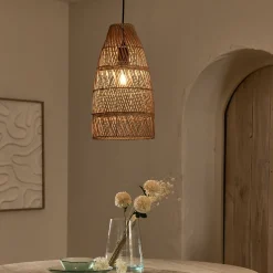 Suspension non électrifiée en rotin D26cm - naturel