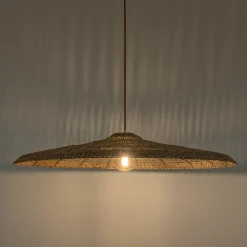 Suspension non électrifiée en jonc de mer D100cm - naturel